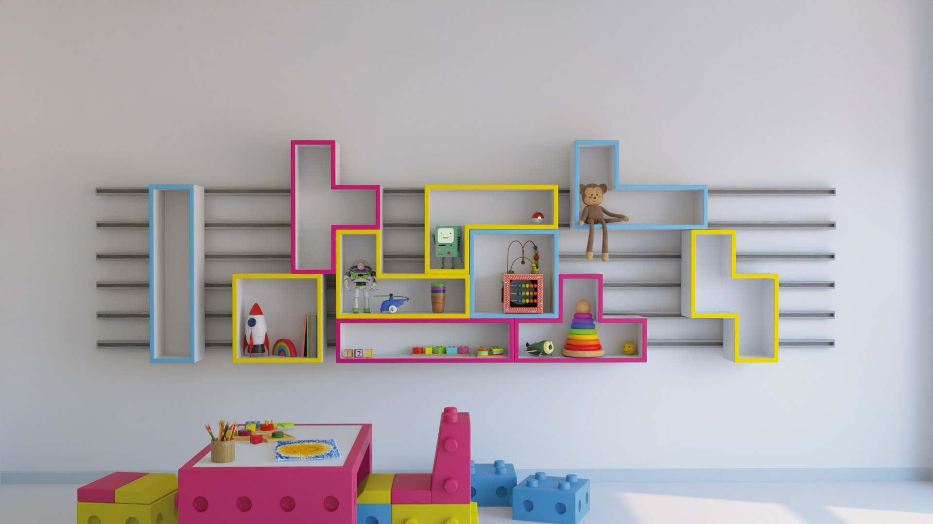 Render pared LUDO, vista 1