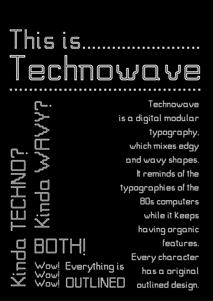 Cartel Tipográfico Technowave